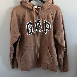 GAP Brown Zip-Up Hoodie | Women